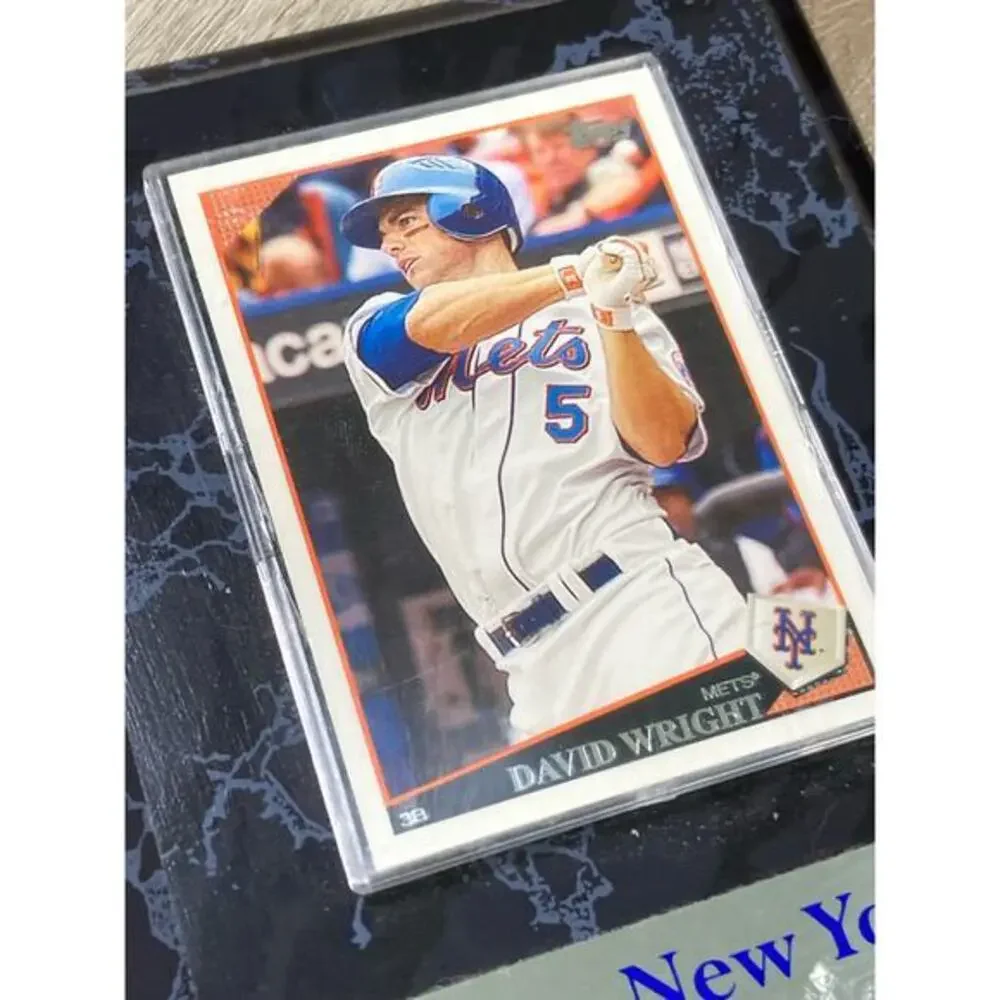 David Wright New York Mets Baseball‎ Card Plaque Topps MLB Display Collectible
